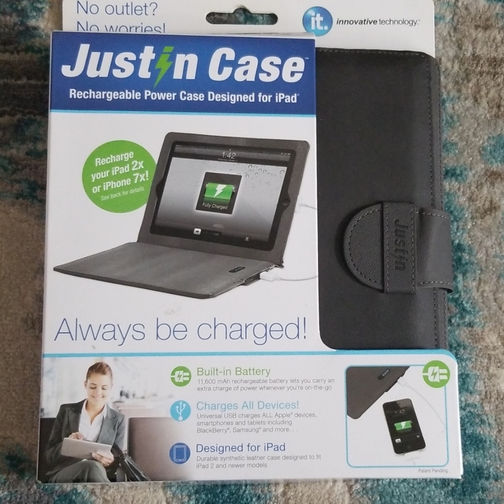 Justin case rechargeable Power Case iPad